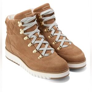 Sz 7.5 Cole Haan Elissa Hiker Suede Bootie